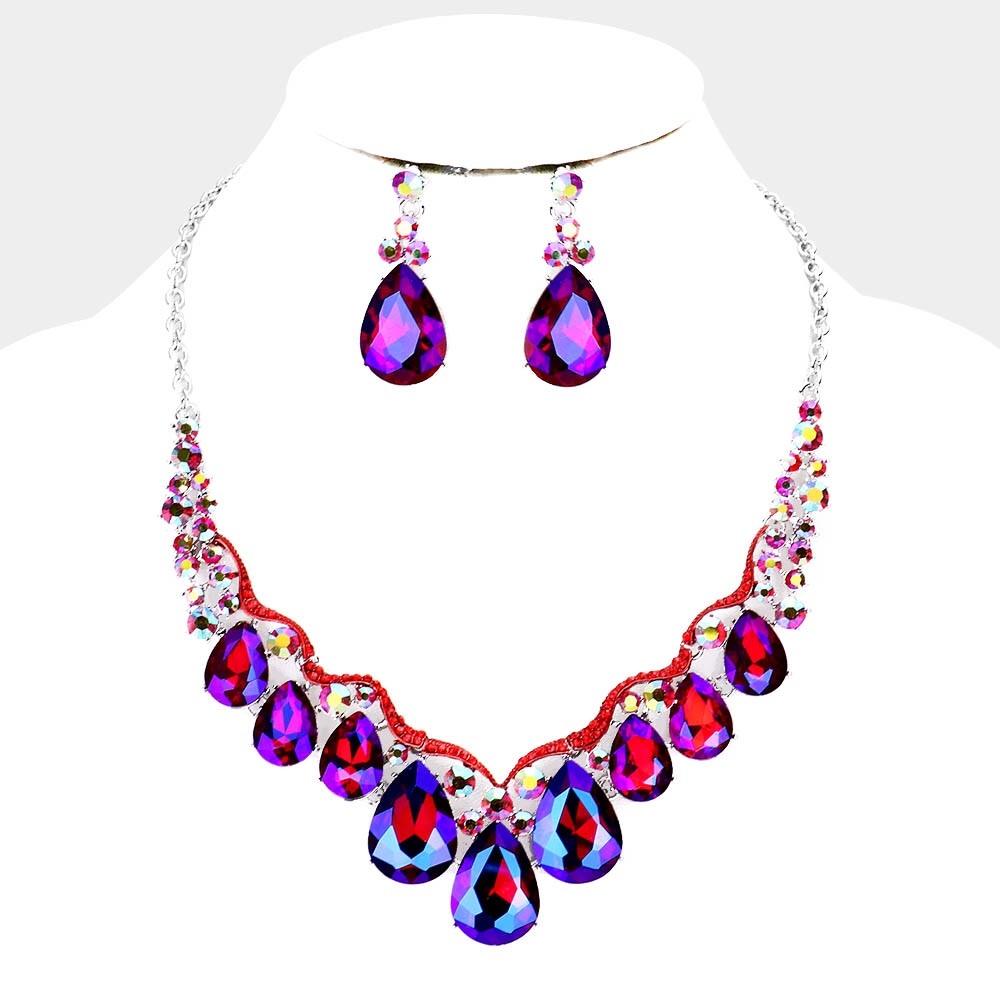 Fire and Ice Necklace Set
